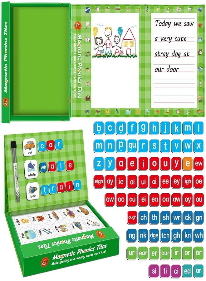 Aizweb Phonics Magnetic Letters Tiles,Phonics Games Hooked on Phonics,Learn to Read Spelling Phonemic Awareness Speech Therapy Manipulative Preschool Pre k Classroom Materials - Image 1